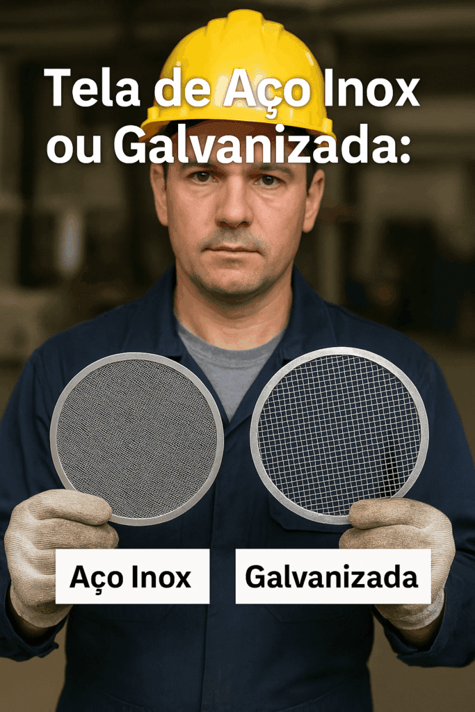 Tela de Aço Inox ou Galvanizada