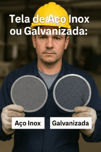 Tela de Aço Inox ou Galvanizada 